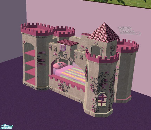 Sims 2 — Calli_S2A_T4 Castle Bed by Callisto149 — Your little princess can now sleep in her very own castle!