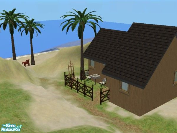 Sims 2 — Complete Staretr Beach House # 2 by berkyo26 — Naxi\'s only. Uses Maxi\'s lovely beach lot. Has everything you