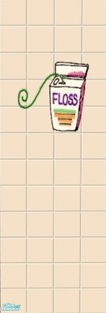 Sims 2 — The Clean Feeling Bath Tile Set -  Slide by lilaclaughter — \"What did I come in here for?\" Nifty