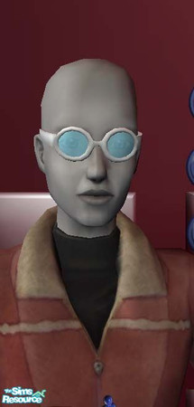 Sims 2 — White Glasses by shiva_jmr — I just made these for fun I needed them for a special sim.