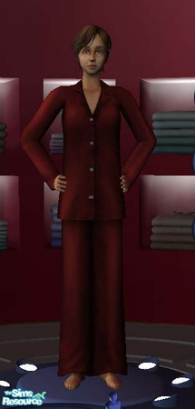 Sims 2 — BloodRed PJ by shiva_jmr — I made this for my vampyre. Thought it would look cool in my game when my vamp sleps