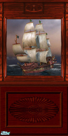 Sims 2 — Pirate Ship by Halfcreek — created by Halfcreek