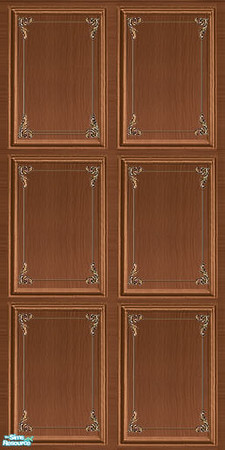 Sims 2 — Decorative Wood Paneling by Halfcreek — created by Halfcreek
