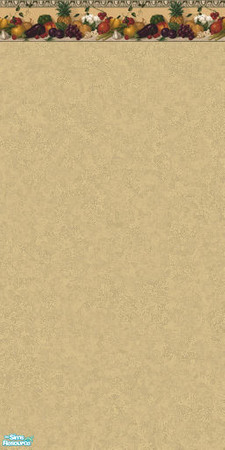 Sims 2 — MRC Wall 373 by MidnightRose — Fruity border over sponge paint. Created by Midnight Rose. Please do not clone