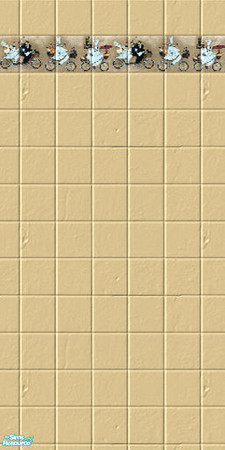 Sims 2 — MRC Wall 372 by MidnightRose — Chef\'s Tiled Kitchen Wall Created by Midnight Rose. Please do not clone