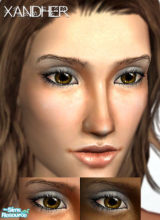 Sims 2 — Verda Eyeshadow - Cotton by Xandher — A semi-sheer eyeshadow with a softly blended effect. The blending and