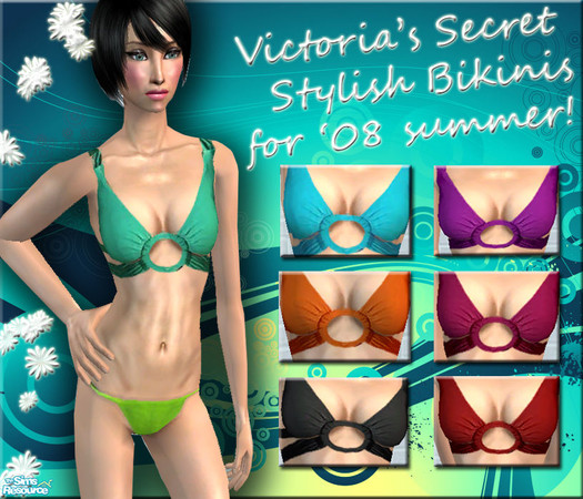 Sims 2 — Victoria\'s Secret Bikinis \'08 Summer by wwendy — I hope you like them. They had created from a real