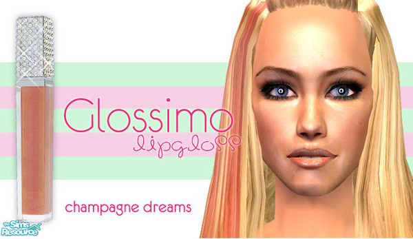 Sims 2 — Glossimo Lipgloss - Champagne Dreams by 06bek — 