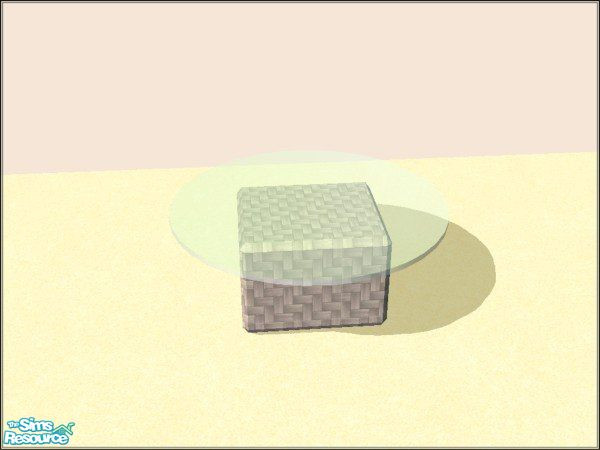 Sims 2 — Tropical Patio - White Wicker Recolor - Coffee Table by sims4me — A white wicker recolor of sim_man123\'s