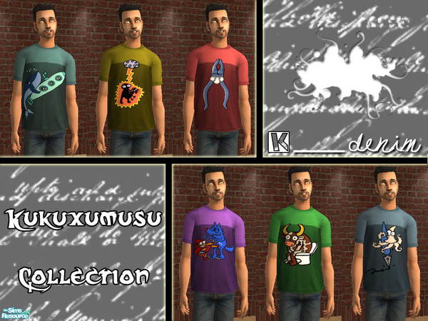 Sims 2 — [K] Denim __ Kukuxumusu Collection by kevinn0892 — No mesh required!!