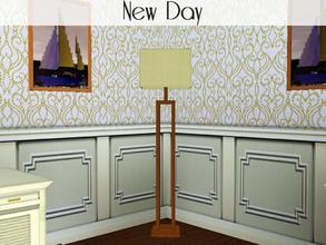 Sims 3 — New Day Floor Lamp by lilliebou — This floor lamp costs 375 simoleons. It has two recolorable channels and comes