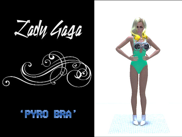 Sims 3 — Lady Gaga - Pyro Bra by WhamettNuht — Lady Gaga's infamous Pyro Bra. As seen on both the Much Music Awards and