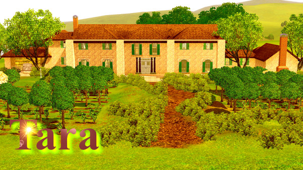 Sims 3 — Tara by 123valy2 — Tara, the fictional plantation found in Margaret Mitchell's 1936 novel Gone with the Wind,