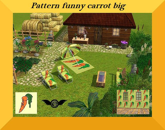 Sims 3 — Pattern funny carrot_big by engelchen1202 — Pattern funny carrot