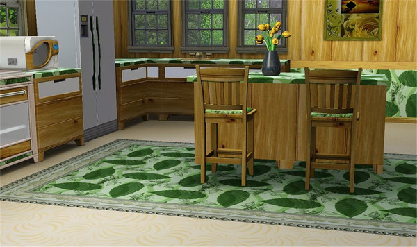 Sims 3 — marcorse_leafery pattern by marcorse — Green leaves, single and sprigs, in varying levels of transparency in