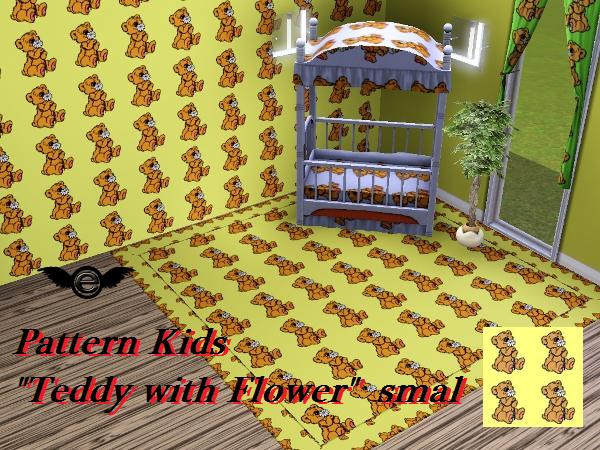 Sims 3 — Pattern Kids Teddy with Flower smal by engelchen1202 — Pattern Kids Teddy with Flower smal