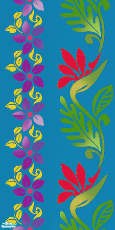 Sims 2 — Blue Flower - Left by ayyuff — cost:2