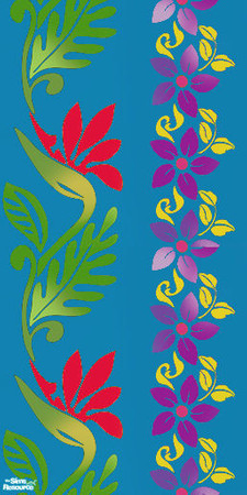 Sims 2 — Blue Flower - Right by ayyuff — cost:2