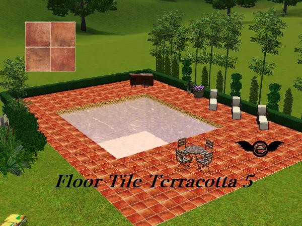 Sims 3 — Floor Tile Terracotta 5 by engelchen1202 — terracotta tile