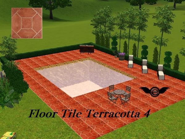Sims 3 — Floor Tile Terracotta 4 by engelchen1202 — terracotta Tile