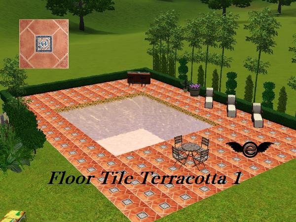 Sims 3 — Floor Tile Terracotta 1 by engelchen1202 — terracotta Tile
