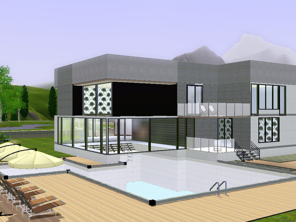 Sims 3 — Modern house by MirandaCosgrove — I hope you like this house, I worked really hard. It took me 3 days to make it