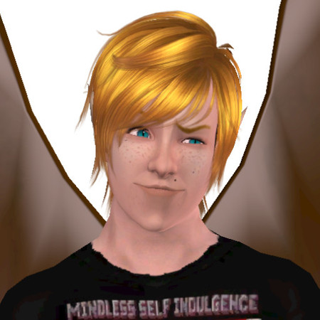 Sims 3 — Peregrine Arionesti by toastergirl — Perry is a winged elf, a rare species fabled to come from the joining of