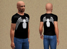 Sims 3 — Venom Tshirt Male by BatDood2 — Here's a rendition of one of my real-life tshirts based on Marvel Comics