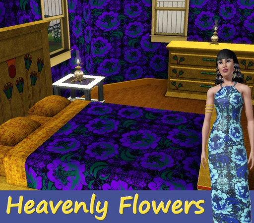 Sims 3 — Heavenly Flowers by allison731 — By allison731 www.thesimsresource.com Pattern with a flower theme.Enjoy.