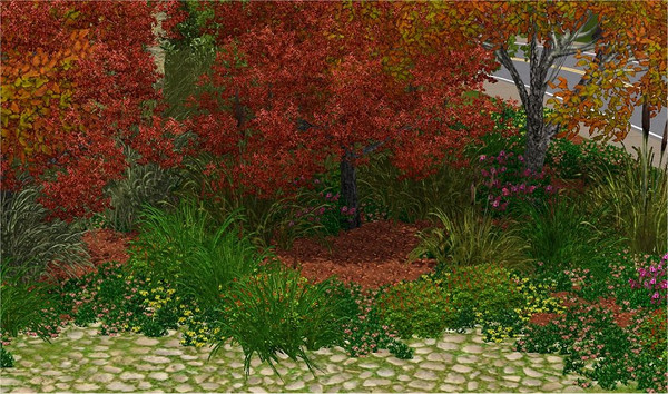 Sims 3 — marcorse_fallen leaves pattern by marcorse — A small 'fill-in' fallen leaves pattern suitable for under-tree