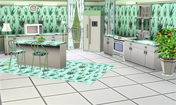 Sims 3 — marcorse_cattails pattern by marcorse — Swamp cattail features in this allover repeat pattern.