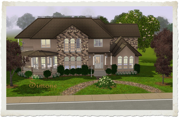 Sims 3 — Simone by elena99e2 — This artfully designed country classic offers large, beautifully decorated common areas.