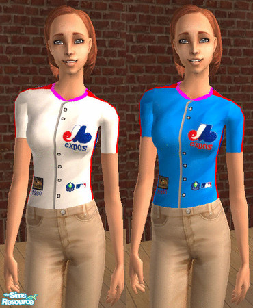 Sims 2 — 1980 Montreal Expos Jersey set by jamessims1976 — Relive the memories of the Olympic Stadium with this Montreal