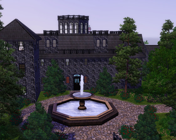 Sims 3 — Castle Slayne by NyappyMizu2 — Originally meant to be based on a ruined castle in Scotland. It is nothing like