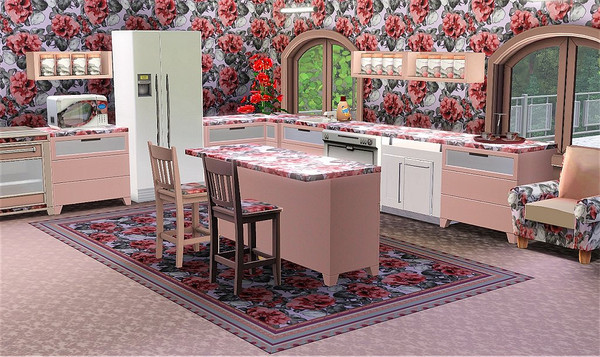 Sims 3 — marcorse_classy camellia pattern by marcorse — I think camellias are classy - and this pattern of red flowers,
