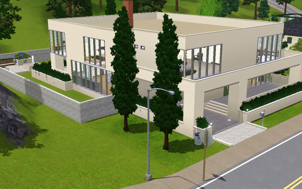 Sims 3 — Stucco Castle by dhrbaksteen — Stucco Castle a modern design villa for your sims...