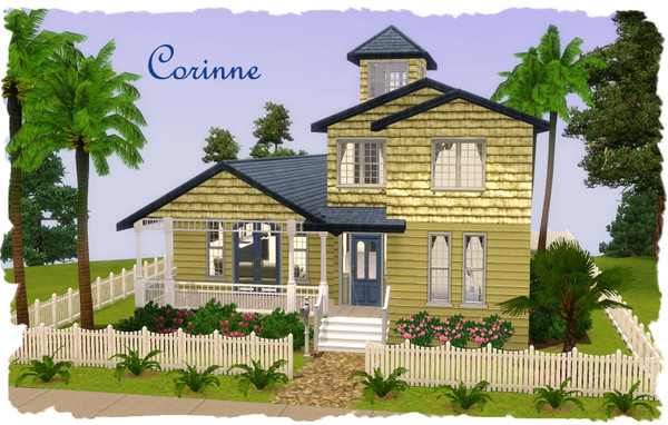 Sims 3 — Corinne by elena99e2 — Where the charm of the city meets the freedom of the coast. A quaint and practical home