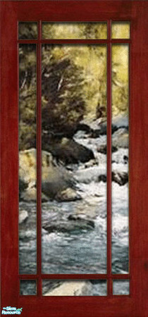 Sims 2 — MRC Wall 361 by MidnightRose — Custom Paneling with painting Created by Midnight Rose Please do not clone