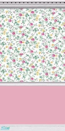 Sims 2 — Home Creations Flower Child Wallpaper Painted Botto by Maegen — Home Creations is proud to present a beautiful