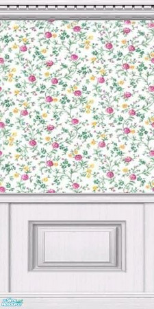 Sims 2 — Home Creations  Flower Child Wallpaper With Wains by Maegen — Home Creations is proud to present a beautiful