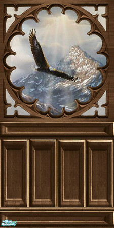 Sims 2 — Intricate Woodwork-Eagle by Halfcreek — created by Halfcreek. Can go with my \"Intricate