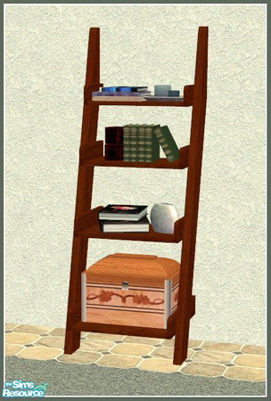 Sims 2 — Townhouse Home Office Bookcase by kittyispretty69 — Part of a lovely cherry wood recolor of my Townhouse Home