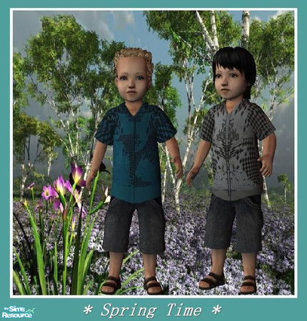 Sims 2 — The BoysZone - SpringTime by Dirtdevill — Update the look on your toddlers with these stylish outfits. Needs