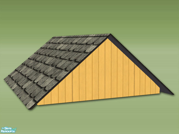 Sims 2 — Garden Shed 3x4 Deco Roof - Wood Harvest by Shakeshaft — Part of a new mesh set of even more walls to create