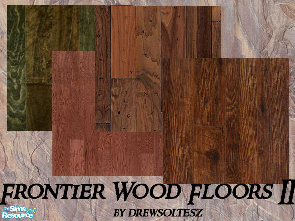 Sims 2 — Frontier Wood Floors II by drewsoltesz — A set of four rustic,rough wood floors ideal for decorating that