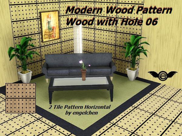 Sims 3 — Pattern Wood with Holes 06 by engelchen1202 — 2x1 Holzfliesen Muster mit Lochoptik Horizontal