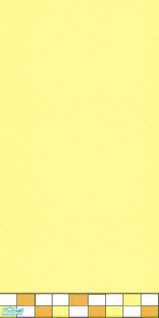 Sims 2 — Irregular Tiles - Wall Yellow by Efui — I wanted something less patterned and more cozy for my floors, so I