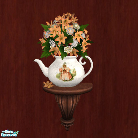 Sims 2 — Teapot with Flowers - 8 by Elena. — 