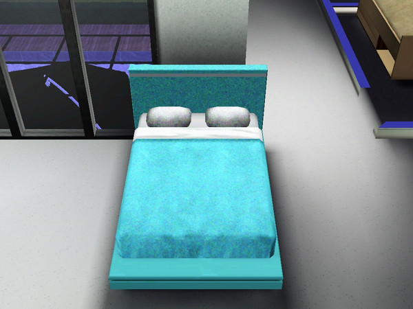 Sims 3 — Light blue bed by Bebana2 — Light blue bed ****BEBANA****