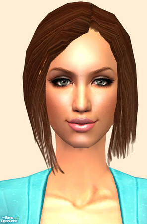 Sims 2 — BFF - Brown by TSR Archive — A sexy short hairstyle as seen on Paris Hilton